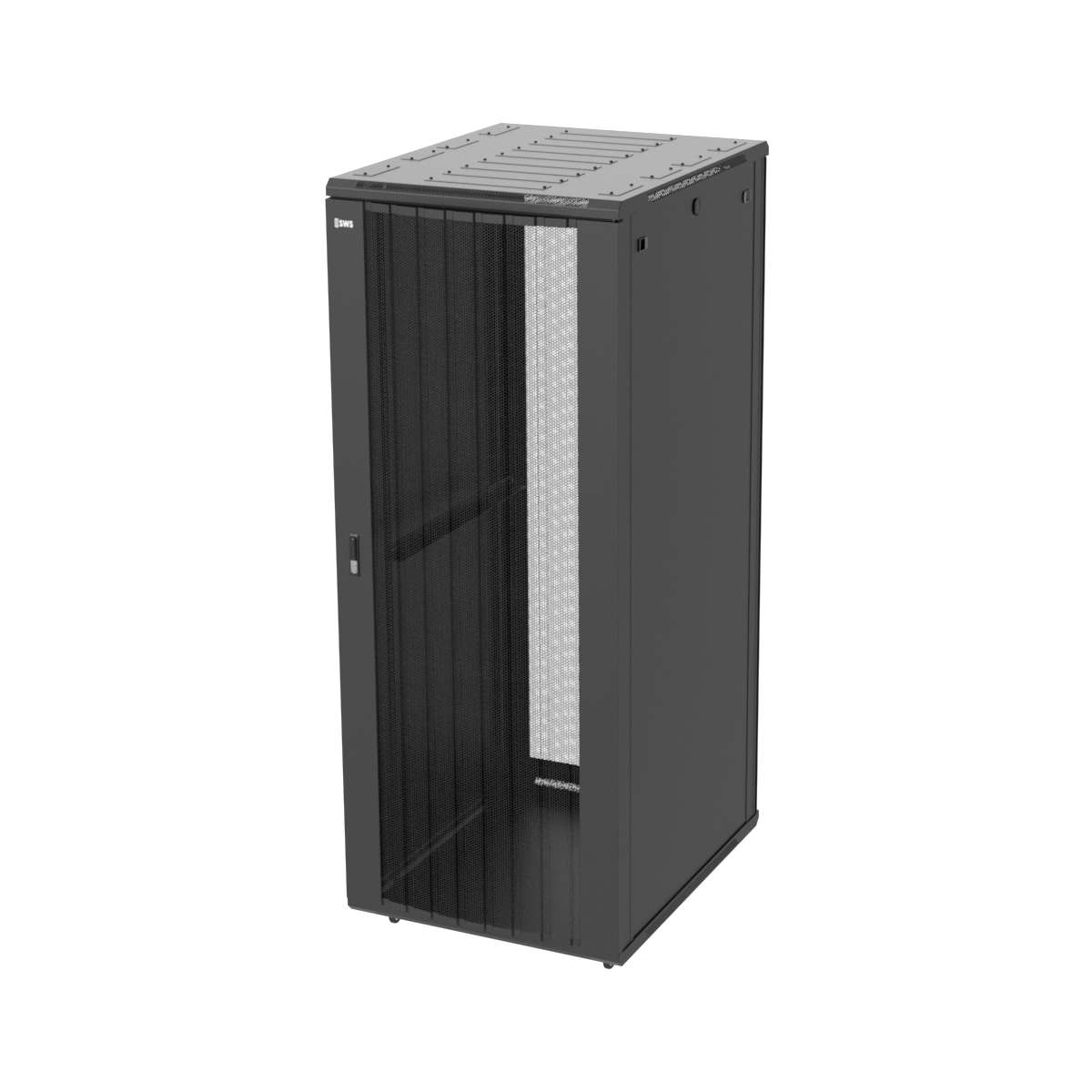 Serverkast geperforeerde deur